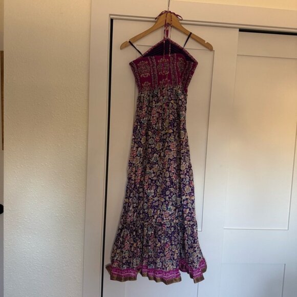 Anthropologie Maeve Silk Halter Dakeka Dress Size Small - Picture 5 of 8